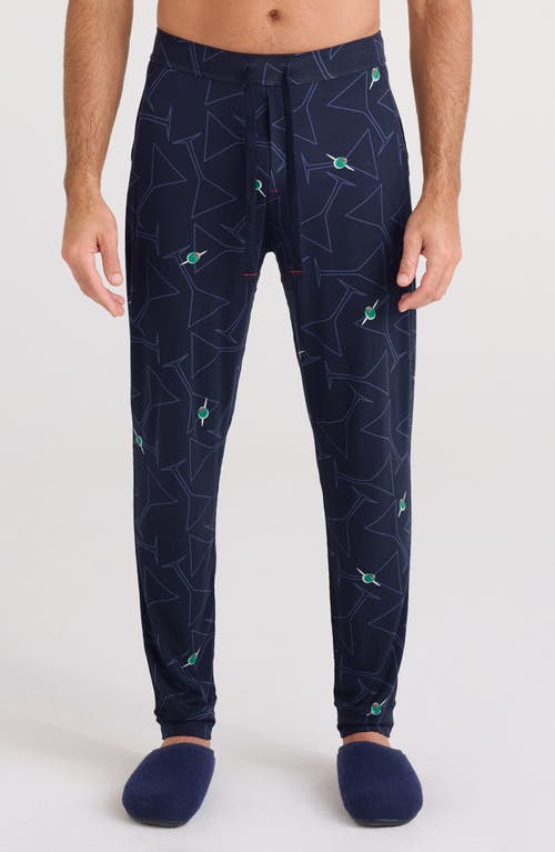 Saxx Snooze Lounge Pants In Blue