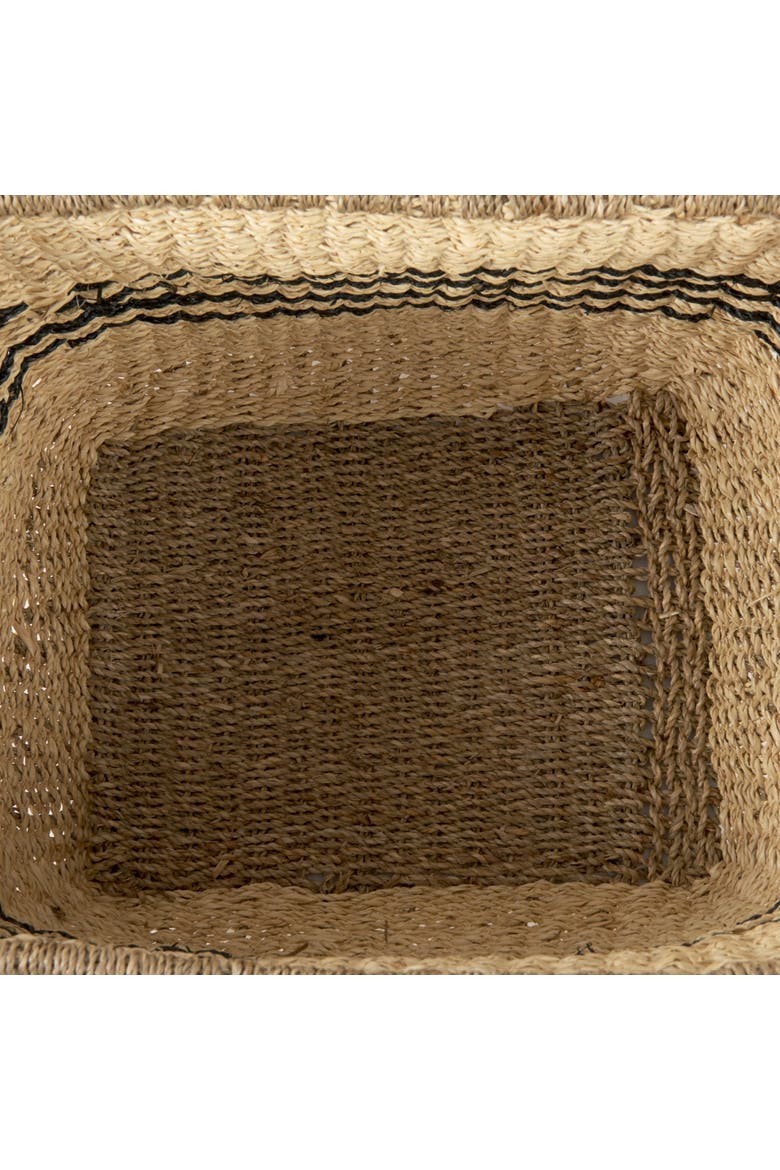 Emma Set of 2 Seagrass Rectangular Basket, Alternate, color, Brown