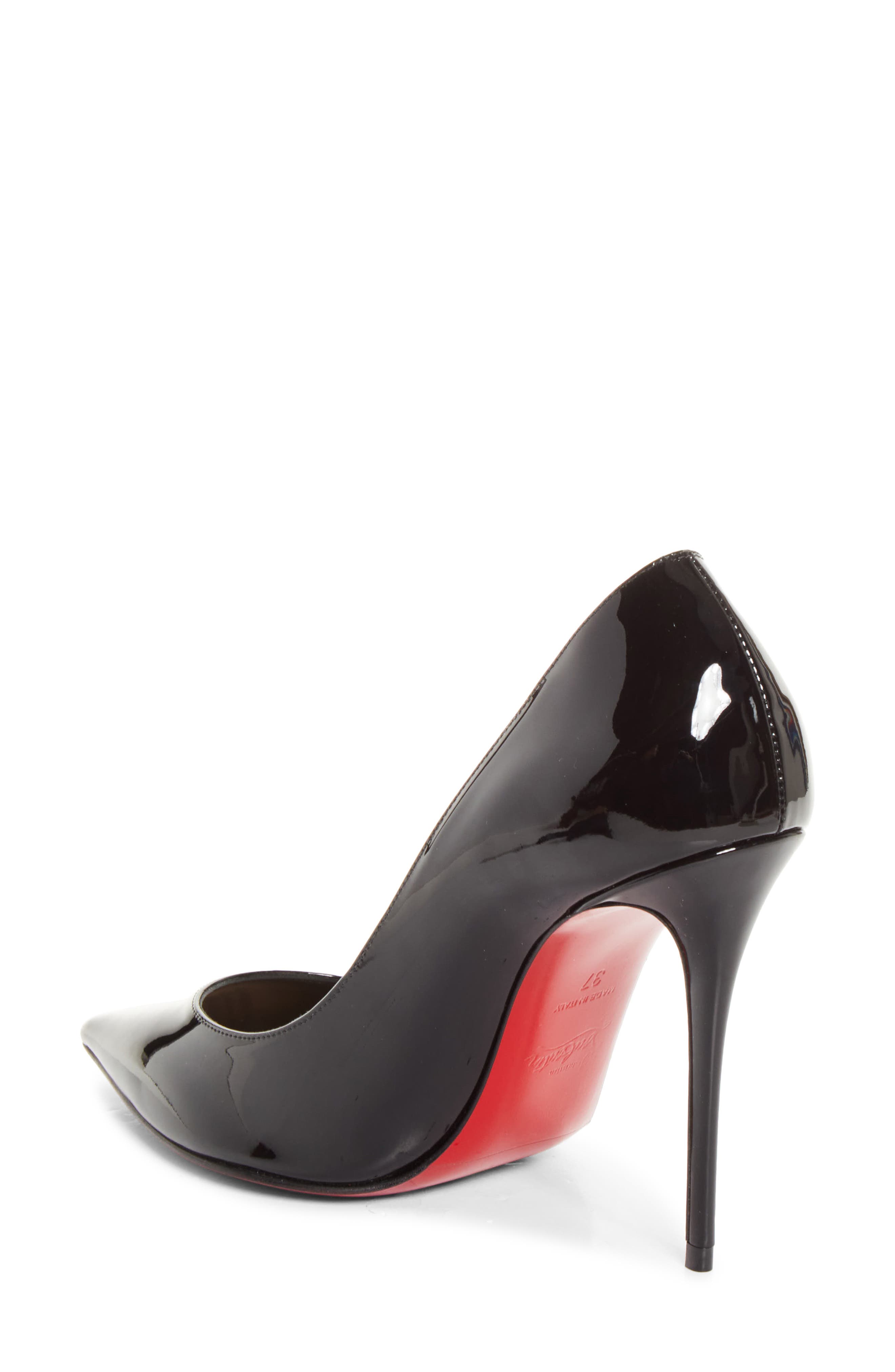 Pigalle Pointed Toe Pump, Alternate, color, B439 BLACK/ BLACK