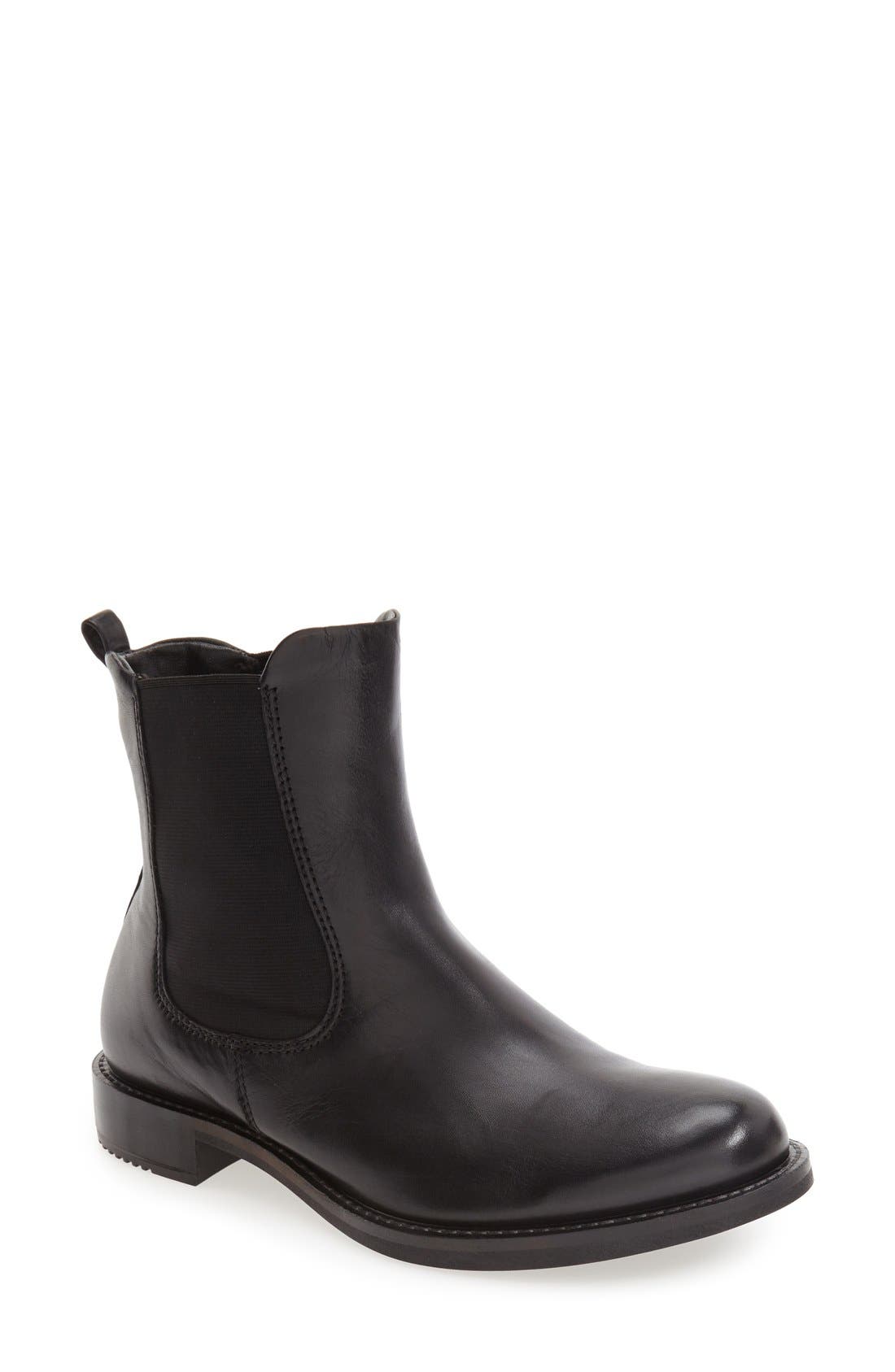 'Shape 25' Chelsea Boot, Main, color, BLACK LEATHER