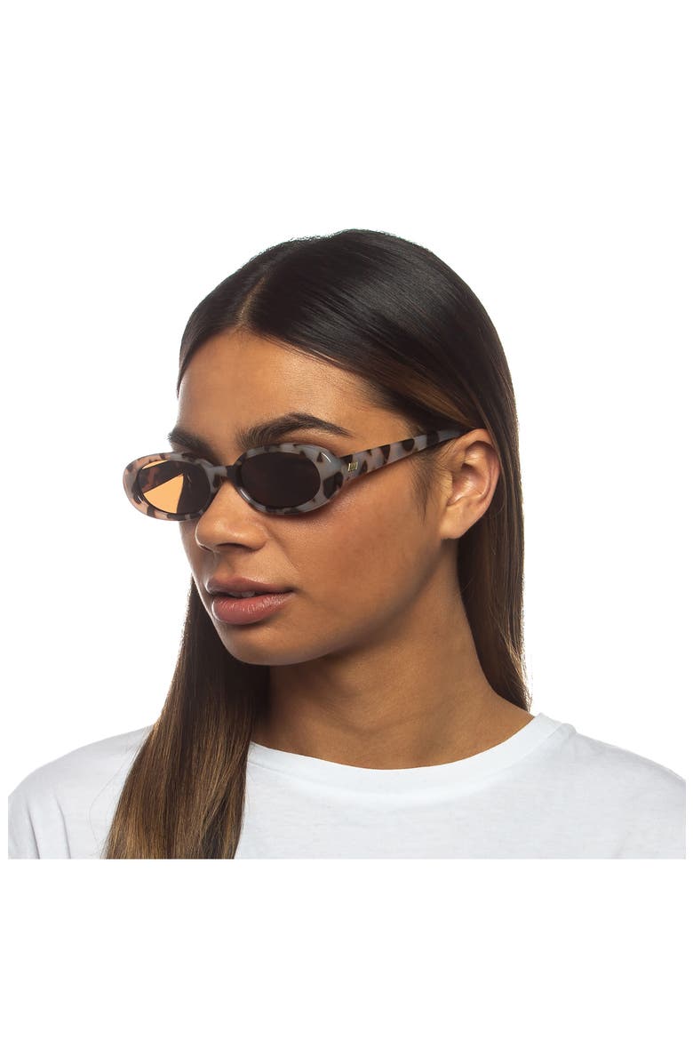 Outta Love 51mm Oval Sunglasses, Alternate, color, COOKIE TORT/ SMOKEY BROWN MONO