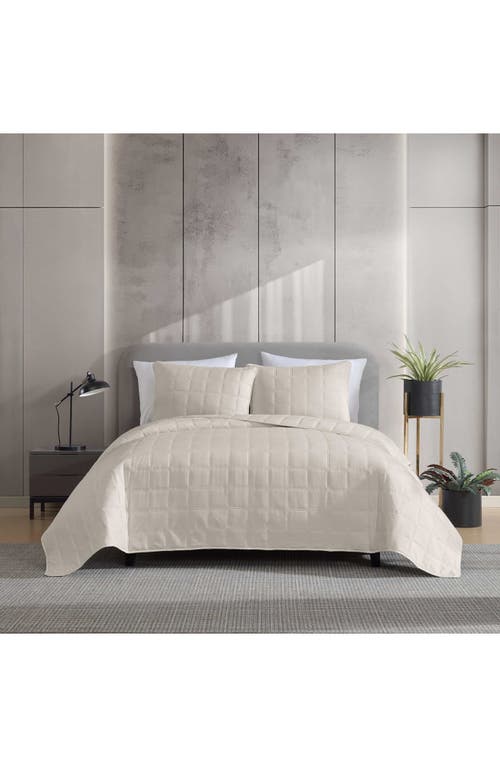 Kenneth Cole Reaction Stonewashed Solid Quilt & Sham Set In Sand