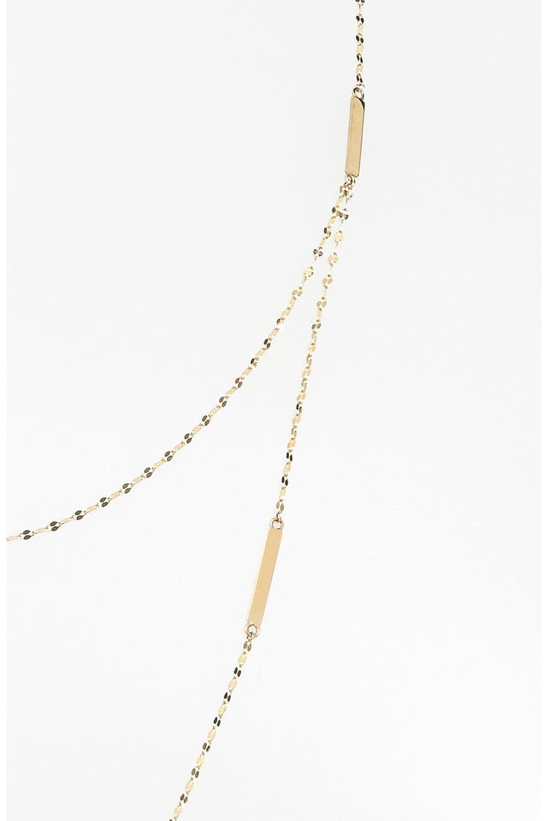 Jewelry Tri Bar Necklace, Alternate, color, YELLOW GOLD