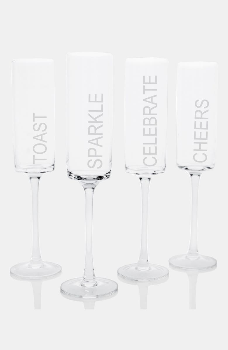 Cathy's Concepts 'Celebrate!' Contemporary Champagne Flutes, Alternate, color, 