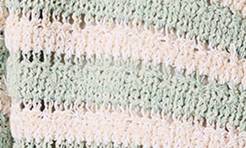 Rag & Bone Jace Stripe Cardigan In Green