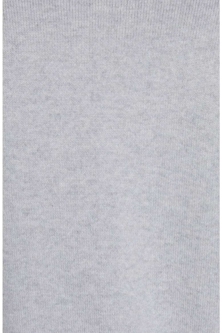 Intrecciato Leather Patch Cashmere Blend Crewneck Sweater, Alternate, color, VEIL MELANGE