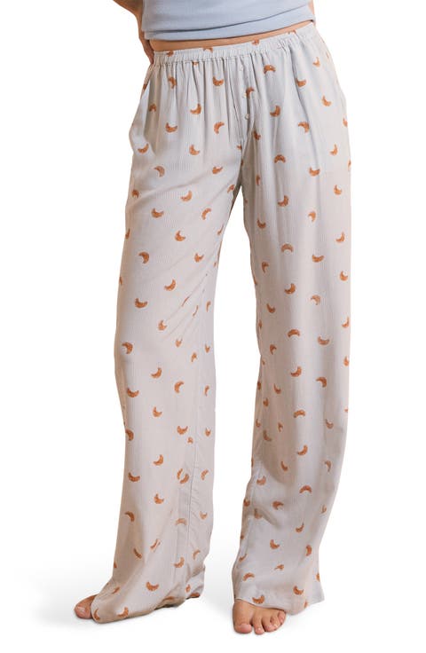 Bayla Croissant Print Sleep Pants