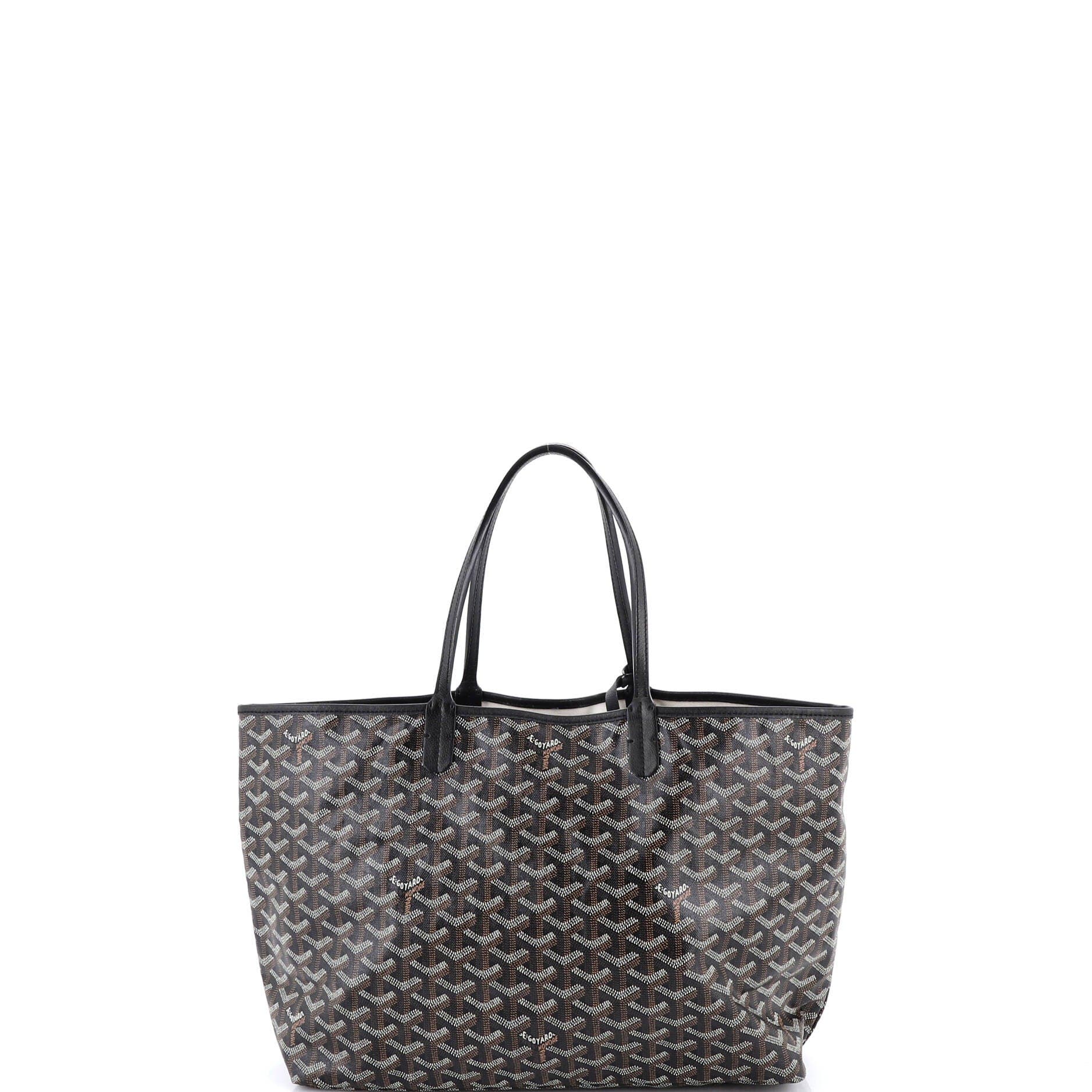 Pre-Owned Goyard Saint Louis Tote Coated Canvas PM, Alternate, color, Black