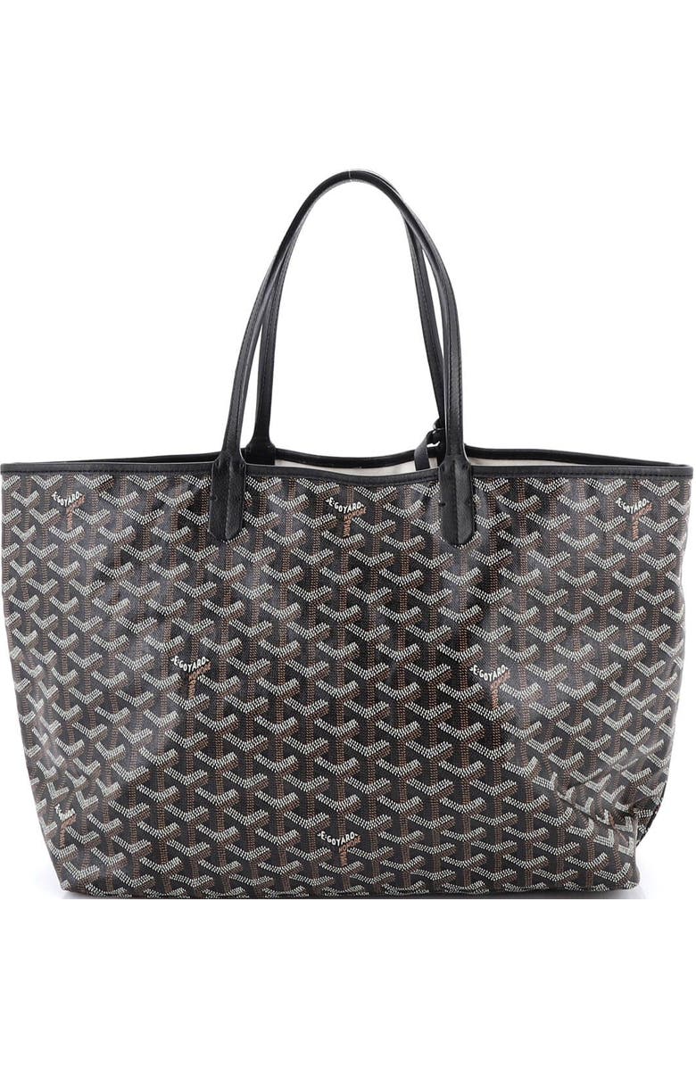 Pre-Owned Goyard Saint Louis Tote Coated Canvas PM, Alternate, color, Black