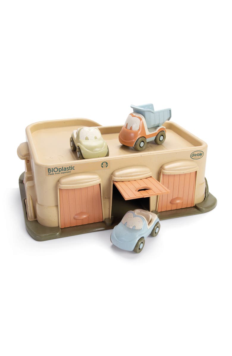 Dantoy Bio Garage 4 Piece Playset Car Garage Set with Ramp, Main, color, Multicolored