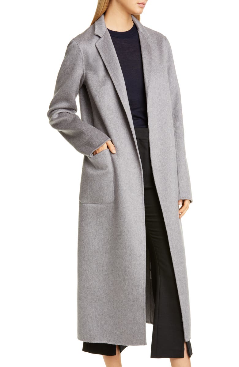 Adam Lippes Zibelline Patch Pocket Cashmere Car Coat, Alternate, color, 