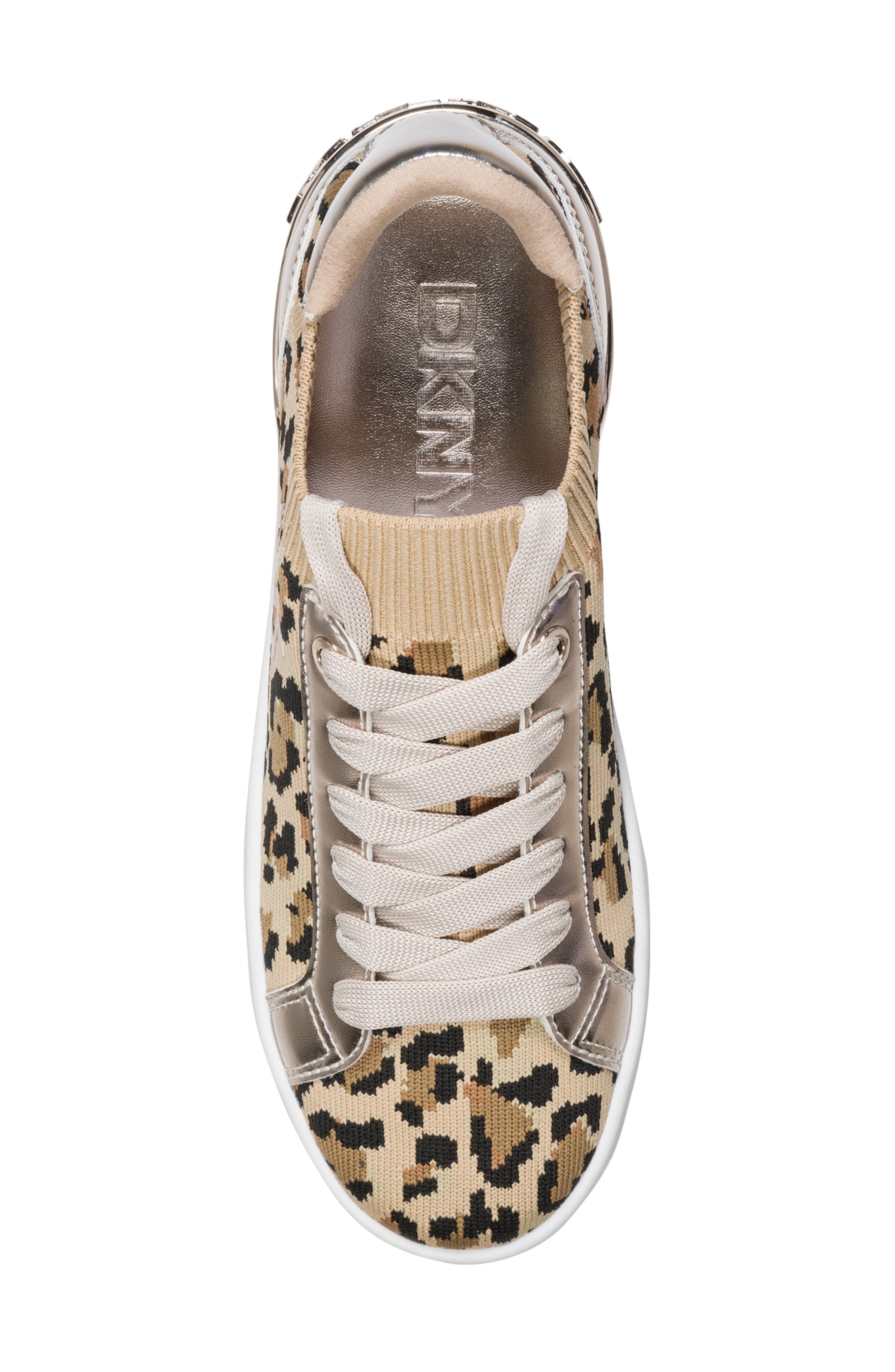 DKNY Mallory Knit Sneaker, Alternate, color, Beige Multi