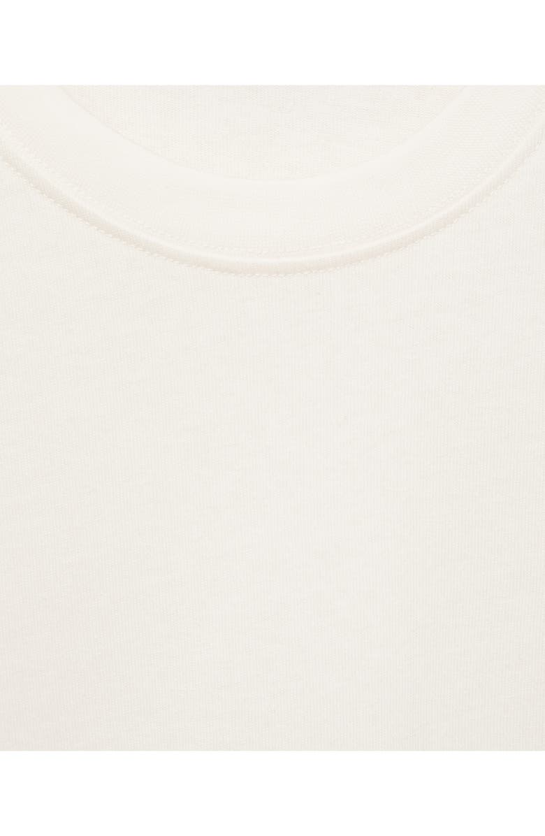 MANGO Relaxed Fit Heavyweight Cotton T-Shirt, Alternate, color, Off White