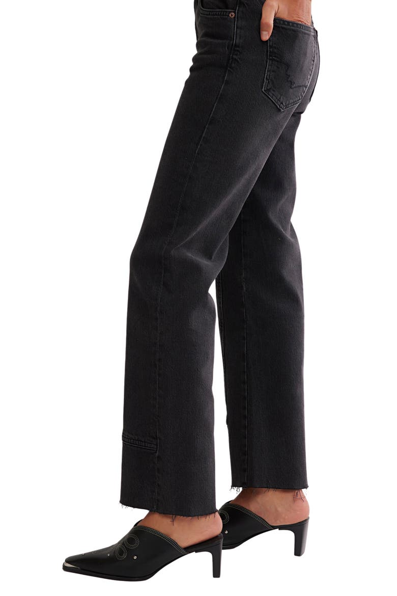 We the Free Risk Taker Raw Hem Straight Leg Jeans, Alternate, color, MAIN SQUEEZE