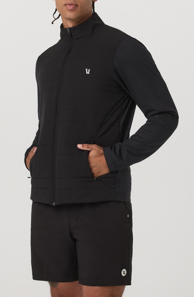 Vuori Sunday Insulated Hybrid Jacket, Alternate, color, Black