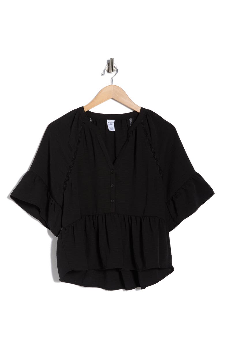 Melrose and Market Ruffle Peplum Top, Alternate, color,