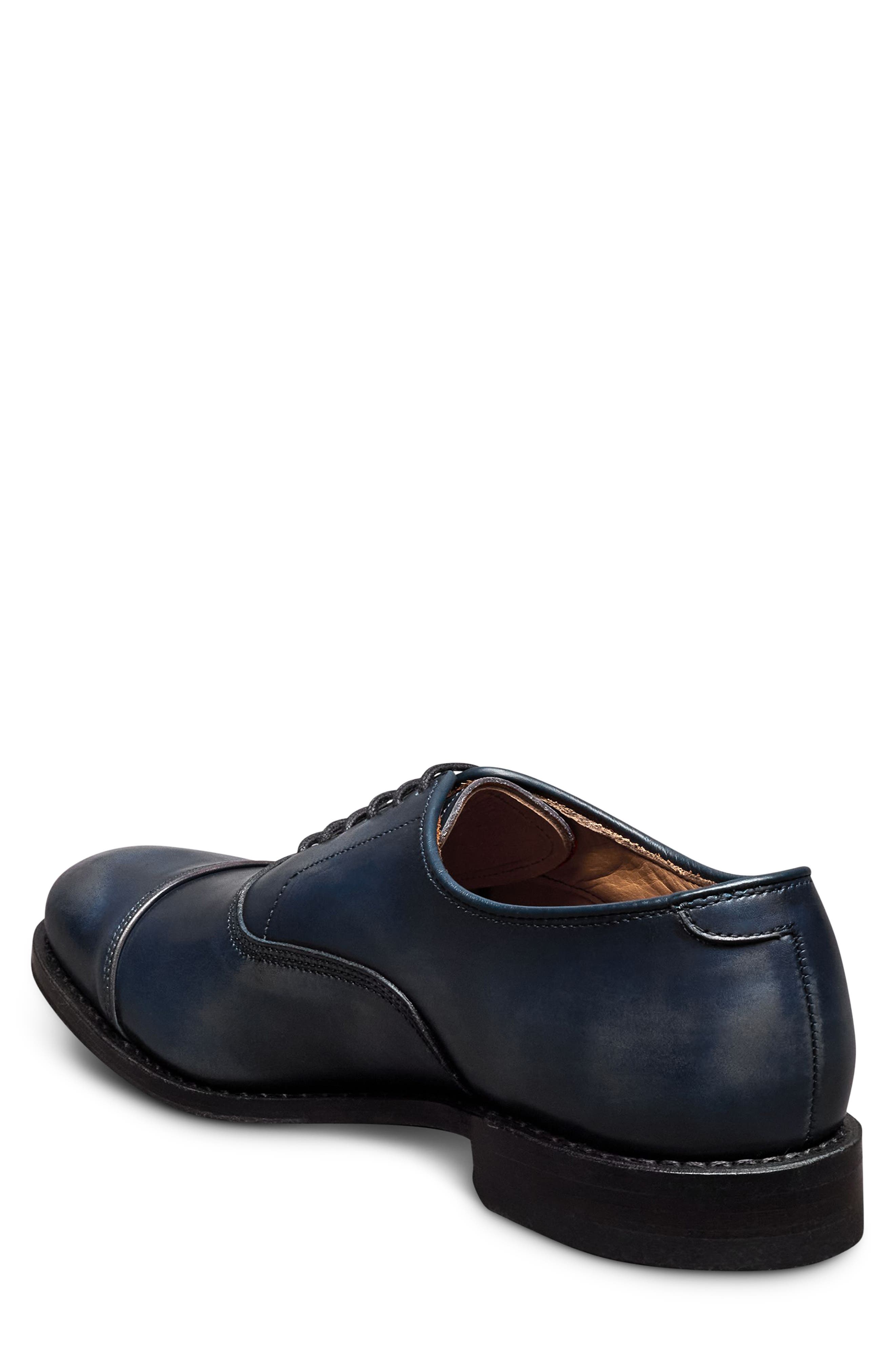 Park Avenue Cap Toe Oxford, Alternate, color, NAVY BURNISH