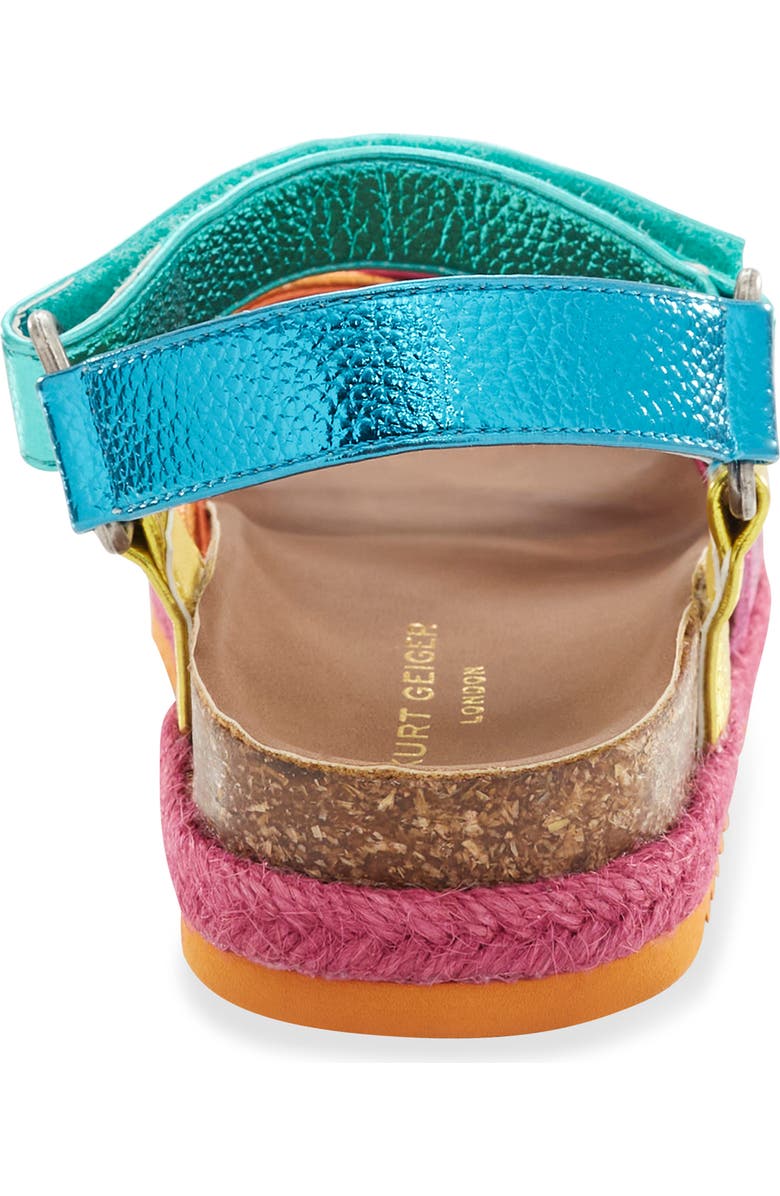 Kurt Geiger London Kids' Mini Kensington Sandal, Alternate, color, Rainbow