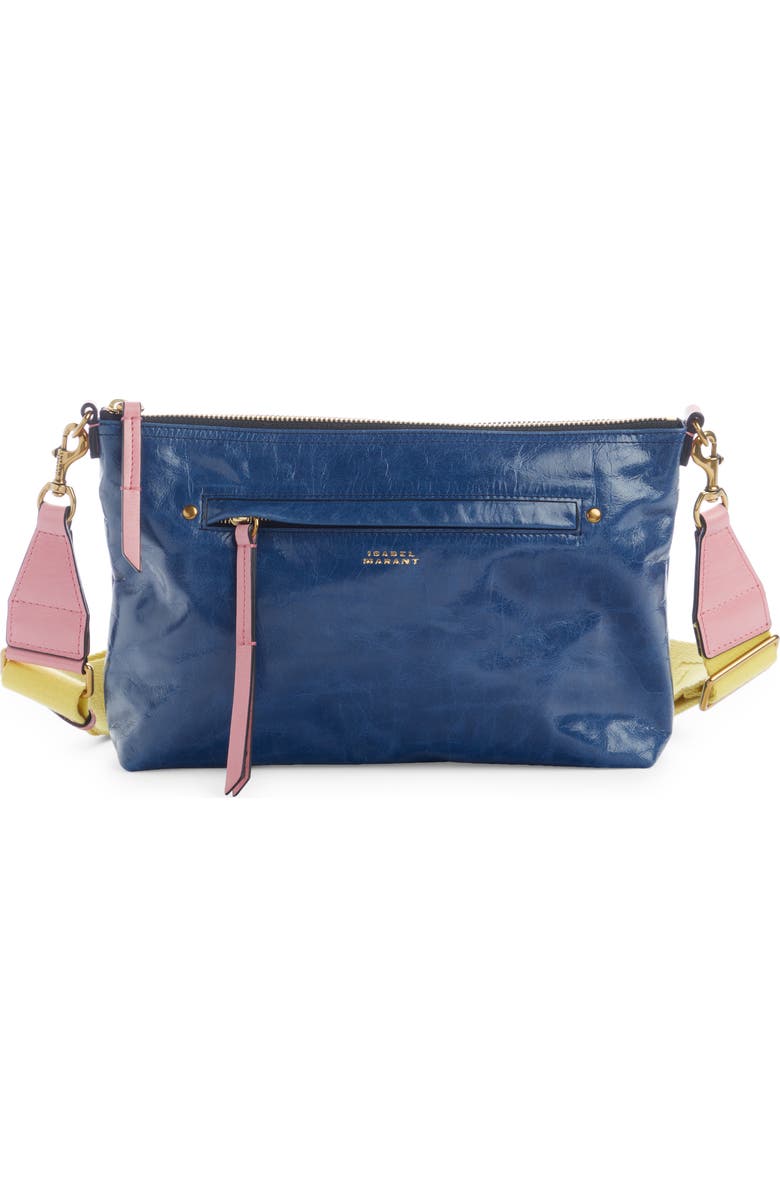 Isabel Marant Nessah Leather Shoulder Bag, Main, color,