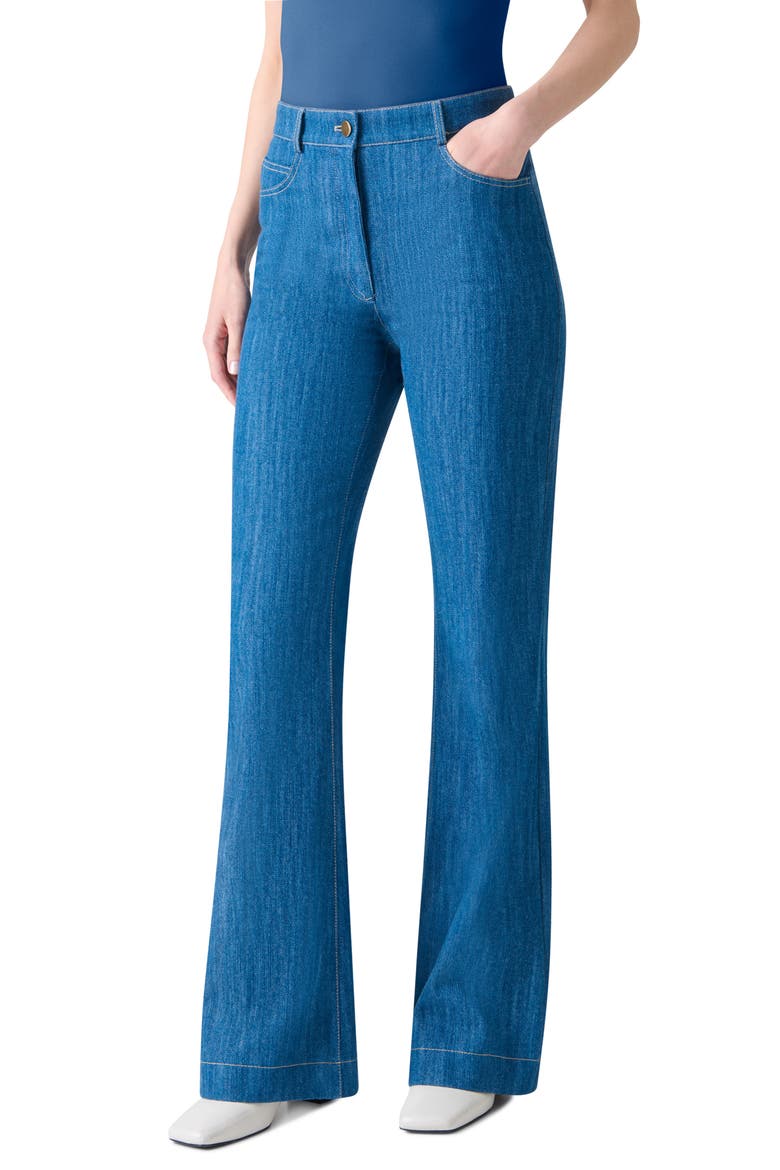 Courtney Flare Leg Jeans, Alternate, color, MEDIUM BLUE DENIM