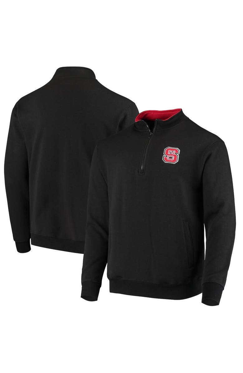 COLOSSEUM Men's Colosseum Black NC State Wolfpack Tortugas Logo Quarter-Zip Jacket, Alternate, color, Black