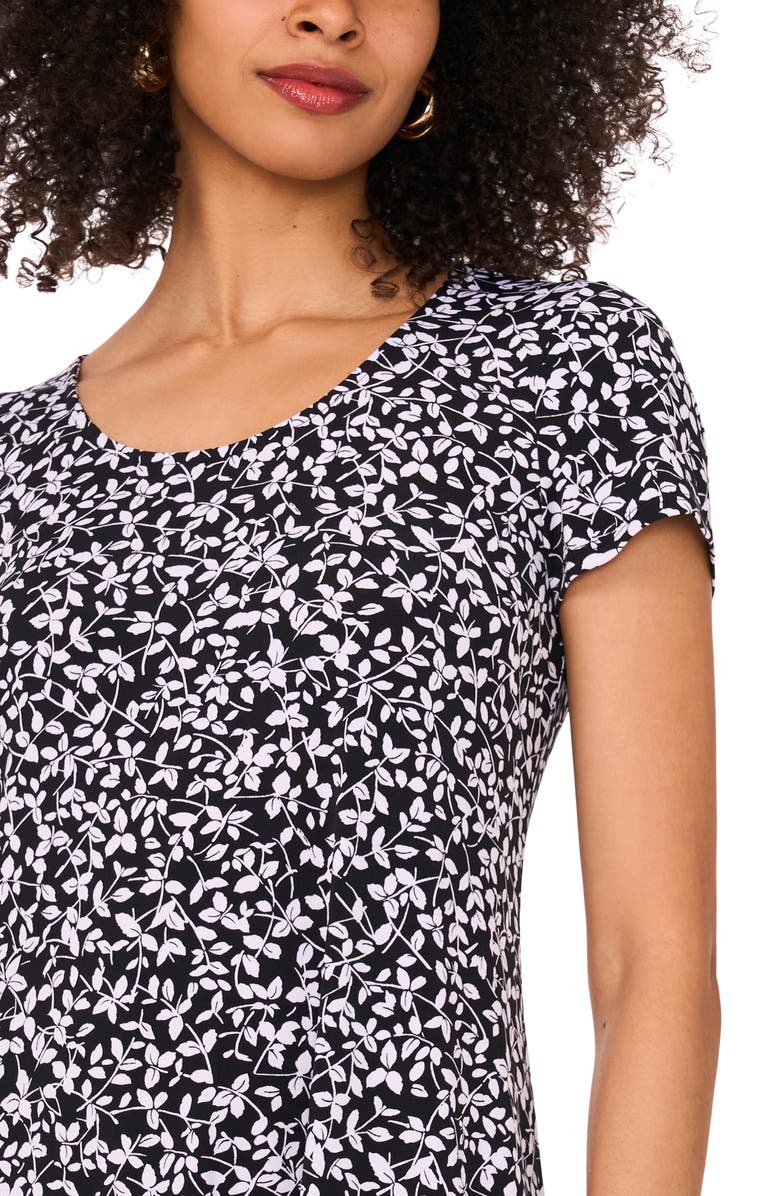 Halogen<sup>®</sup> Short Sleeve Flounce Hem Minidress, Alternate, color,