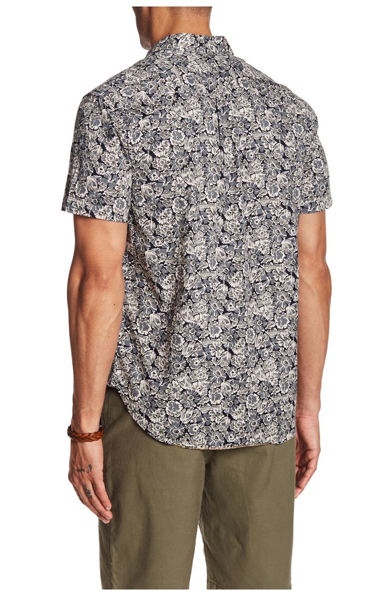 Lucky Brand Ballona Floral Short Sleeve Regular Fit Shirt, Alternate, color,