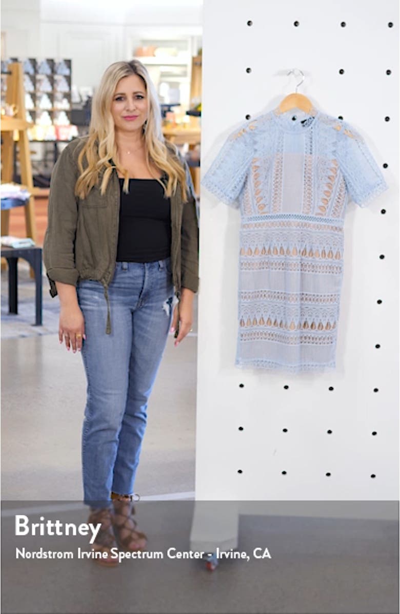 Brenda Lace Sheath Minidress, sales video thumbnail