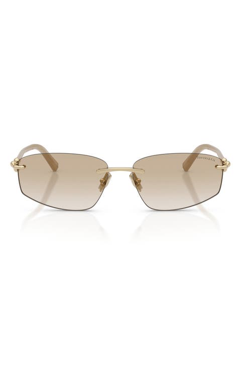 59mm Irregular Rectangular Sunglasses