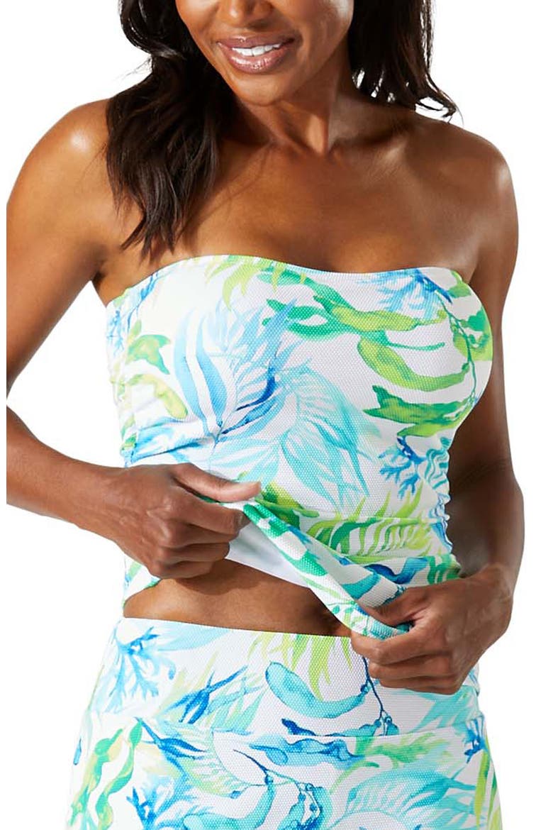 Island Cays Strapless Bandini Top, Main, color, WHITE