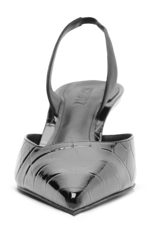 Shop Schutz Paola Mid Slingback Pointed Toe Pump In Black