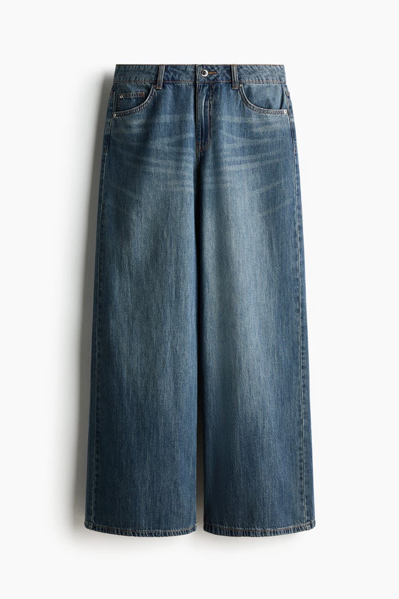 Wide Regular Waist Jeans, Alternate, color, Denim blue