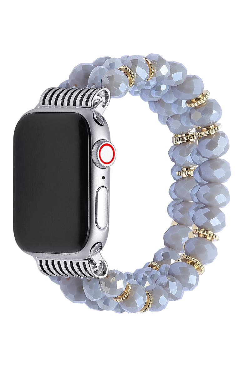 Demi Purple Beaded Apple Watch® Watchband, Alternate, color, PURPLE