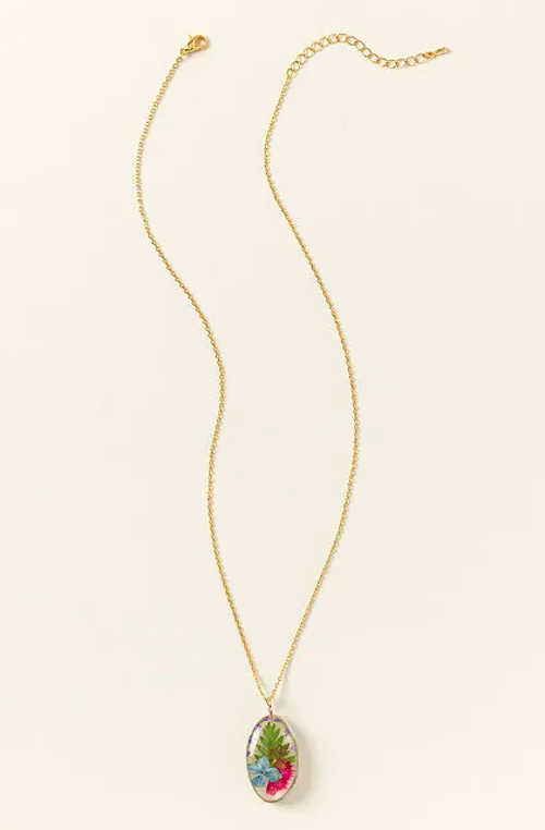 Uncommon Goods Mother And Daughter Flower Pendant Necklace In Multi