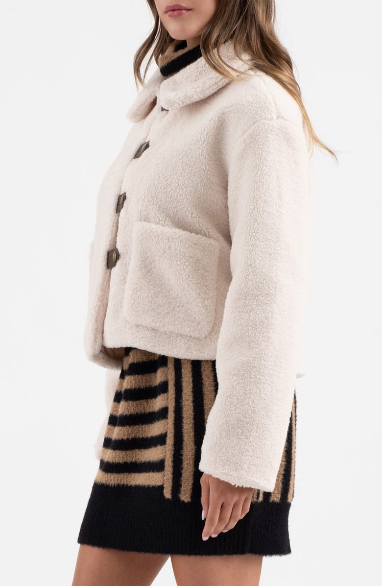 Blu Pepper Faux Shearling Jacket, Alternate, color, Natural