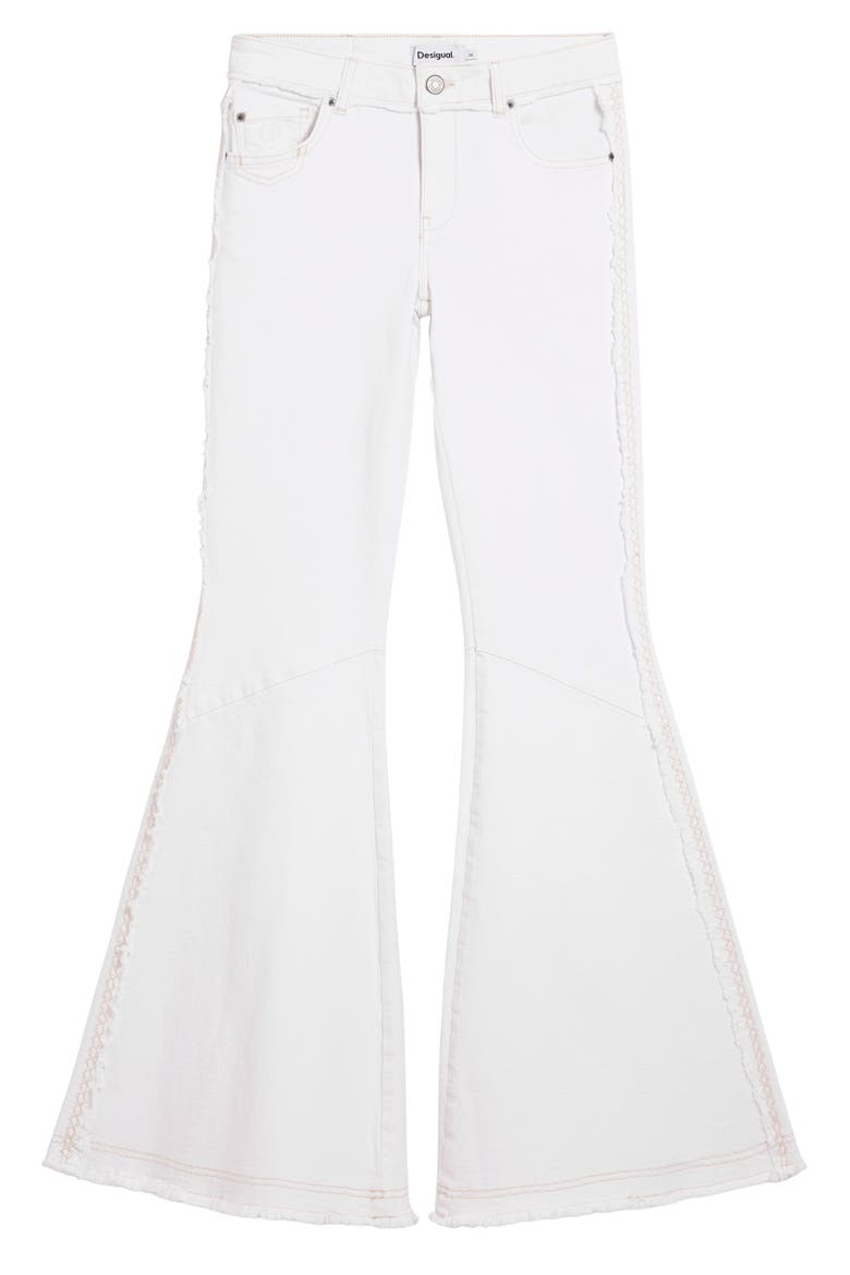 Flare Leg Jeans, Alternate, color, LIGHT BEIGE