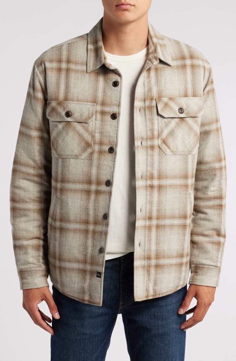 Rails Worthing Plaid Cotton Shirt Jacket, Main, color, 