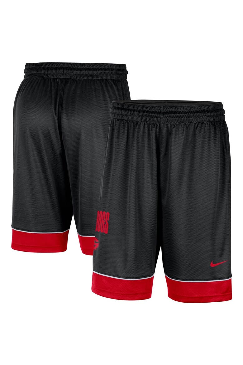 Men's Nike Black Georgia Bulldogs Fast Break Performance Shorts, Main, color, Black