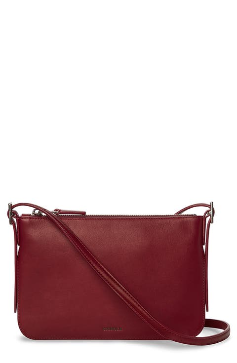 Small Bixby Accordion Leather Crossbody Bag