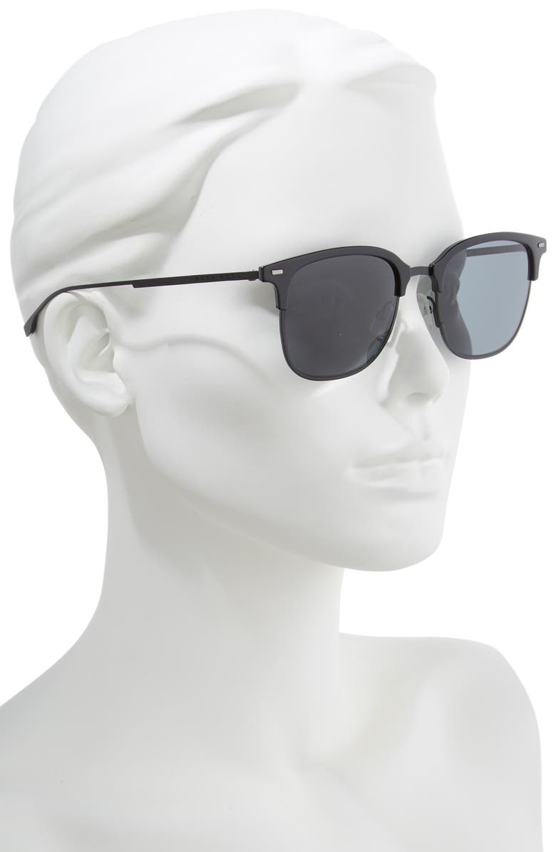 BOSS 53mm Special Fit Semi Rimless Sunglasses, Alternate, color, 