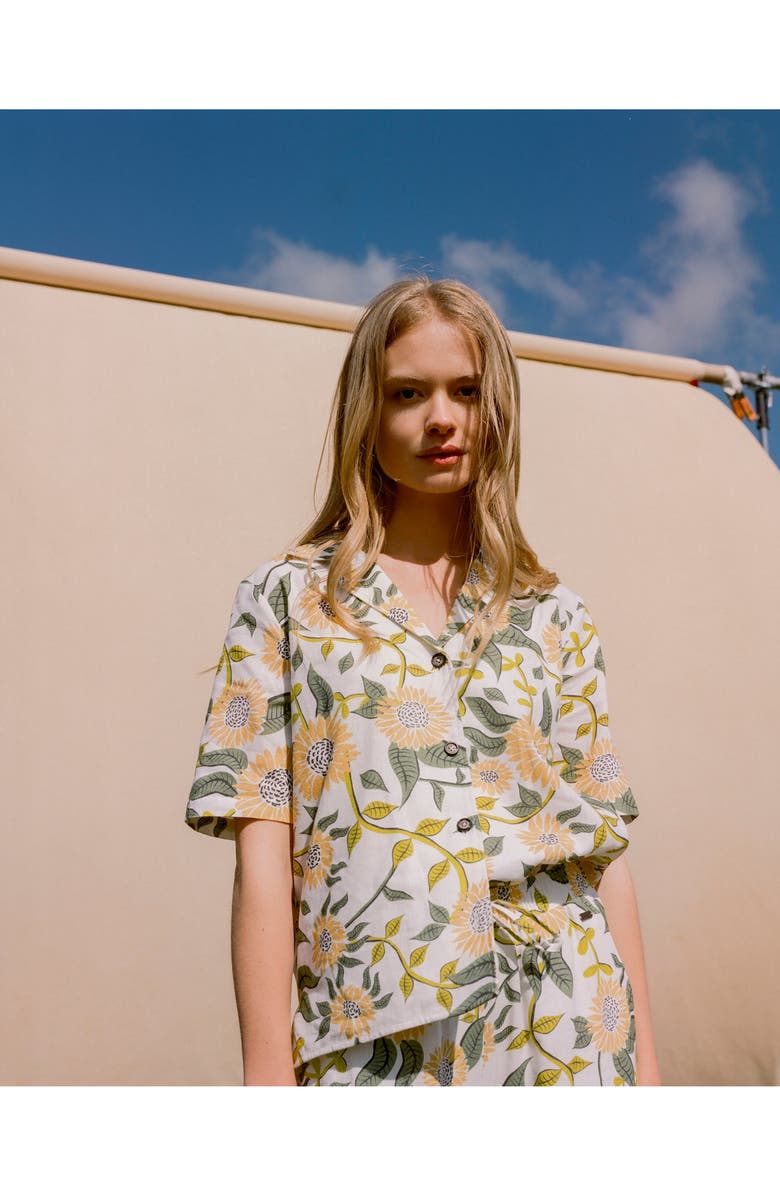 Barbour Bloomfield Floral Camp Shirt, Alternate, color, 