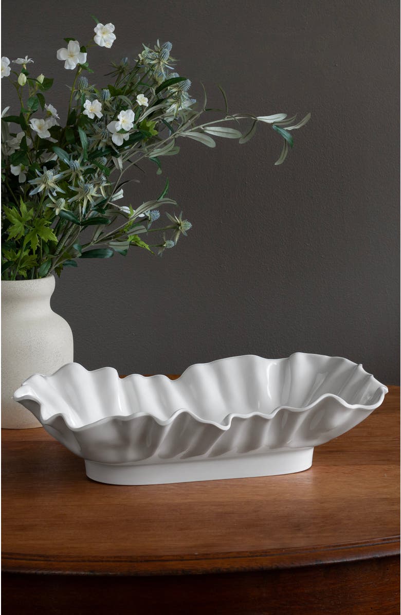 BEATRIZ BALL Collection VIDA Bloom Large Rectangular Bowl, Alternate, color, White