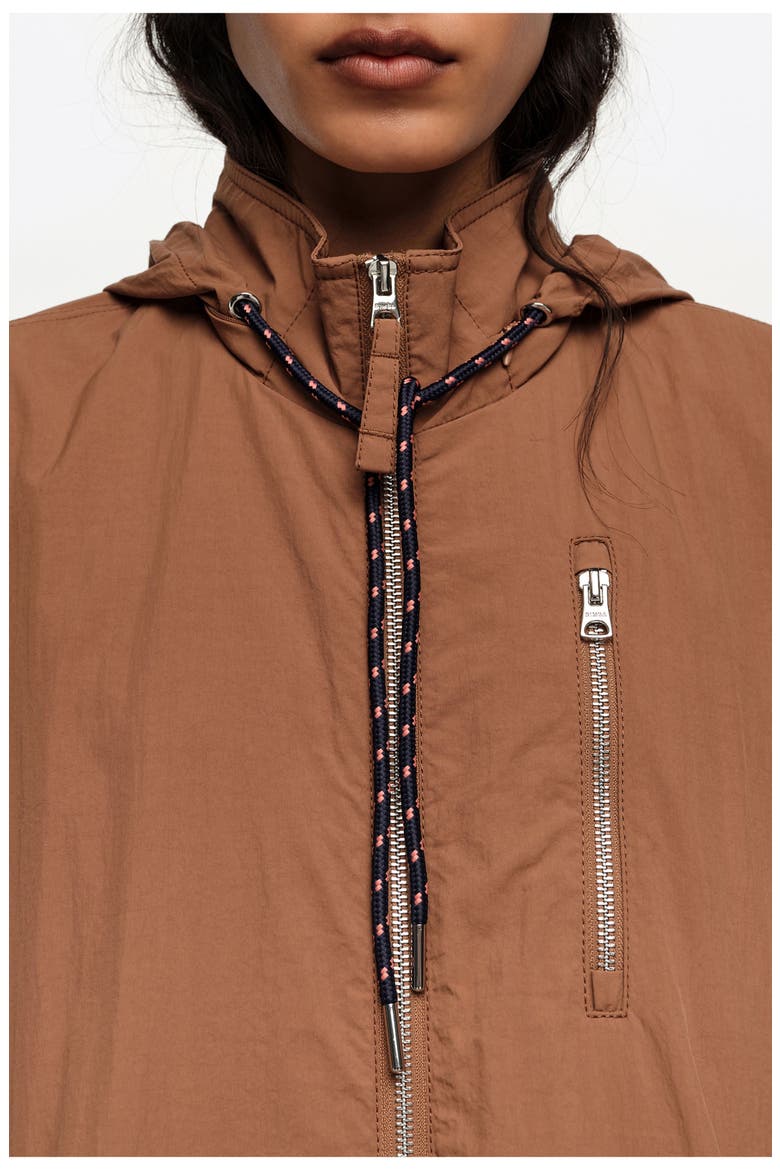 Long Fluid Trench, Alternate, color, LIGHT BROWN