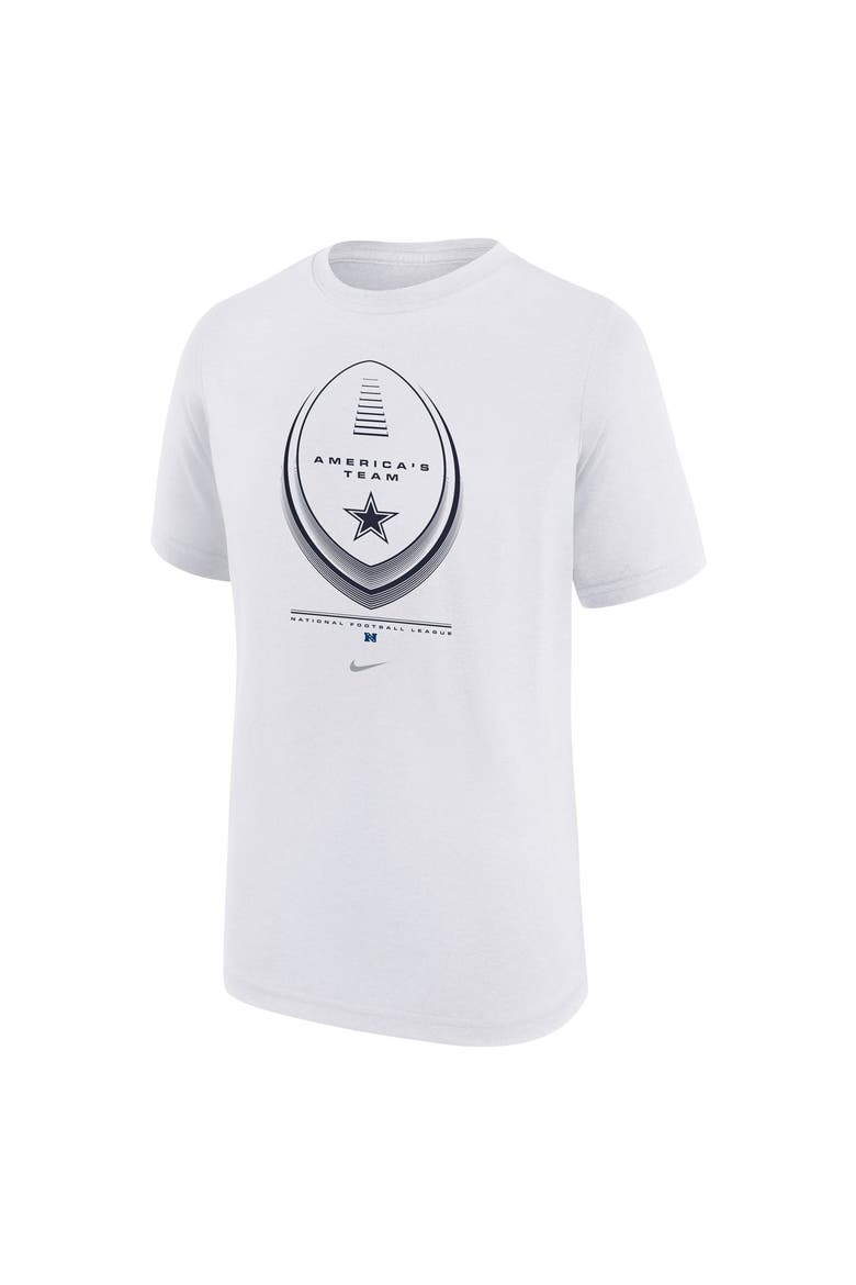 Youth Nike  White Dallas Cowboys Icon Legend Dri-FIT T-Shirt, Alternate, color, White