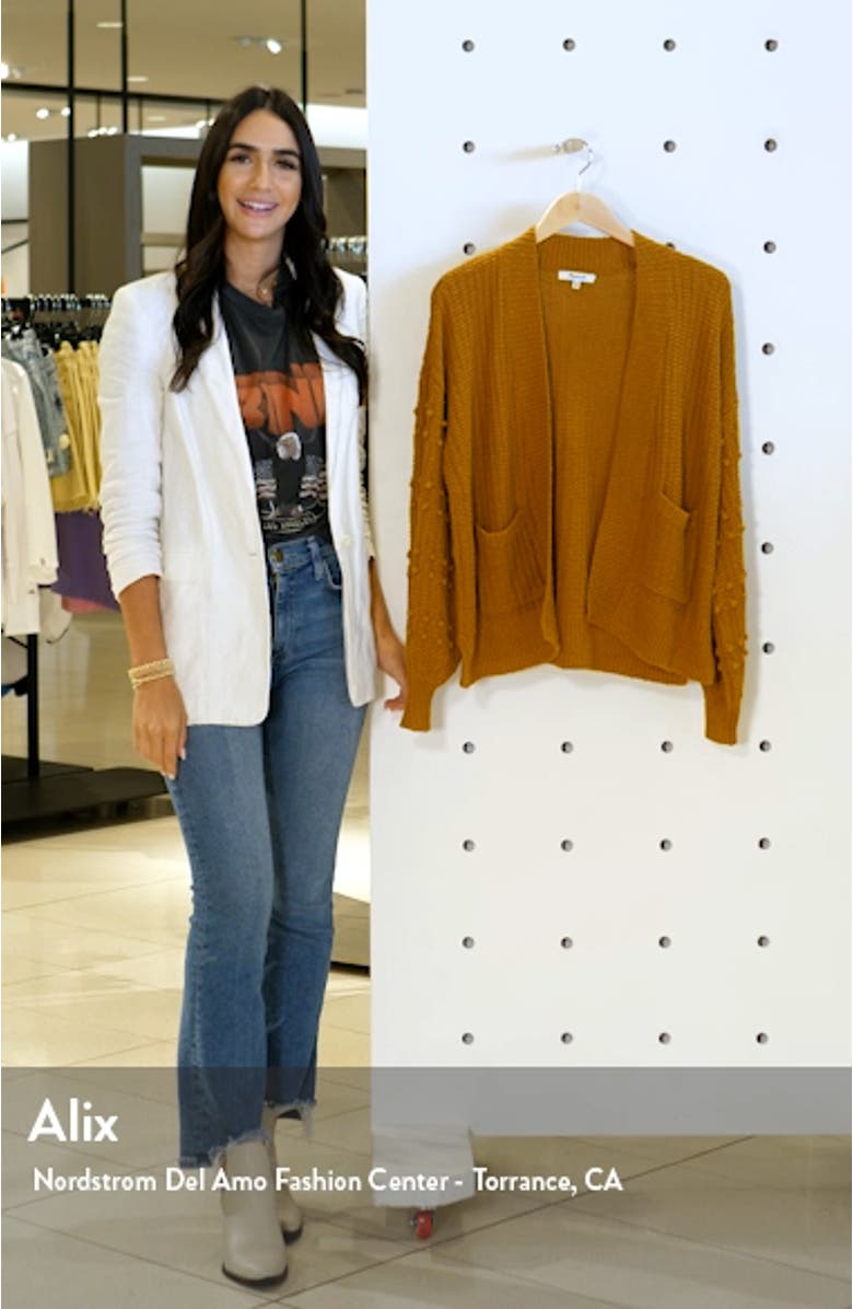 Bobble Cardigan Sweater, sales video thumbnail