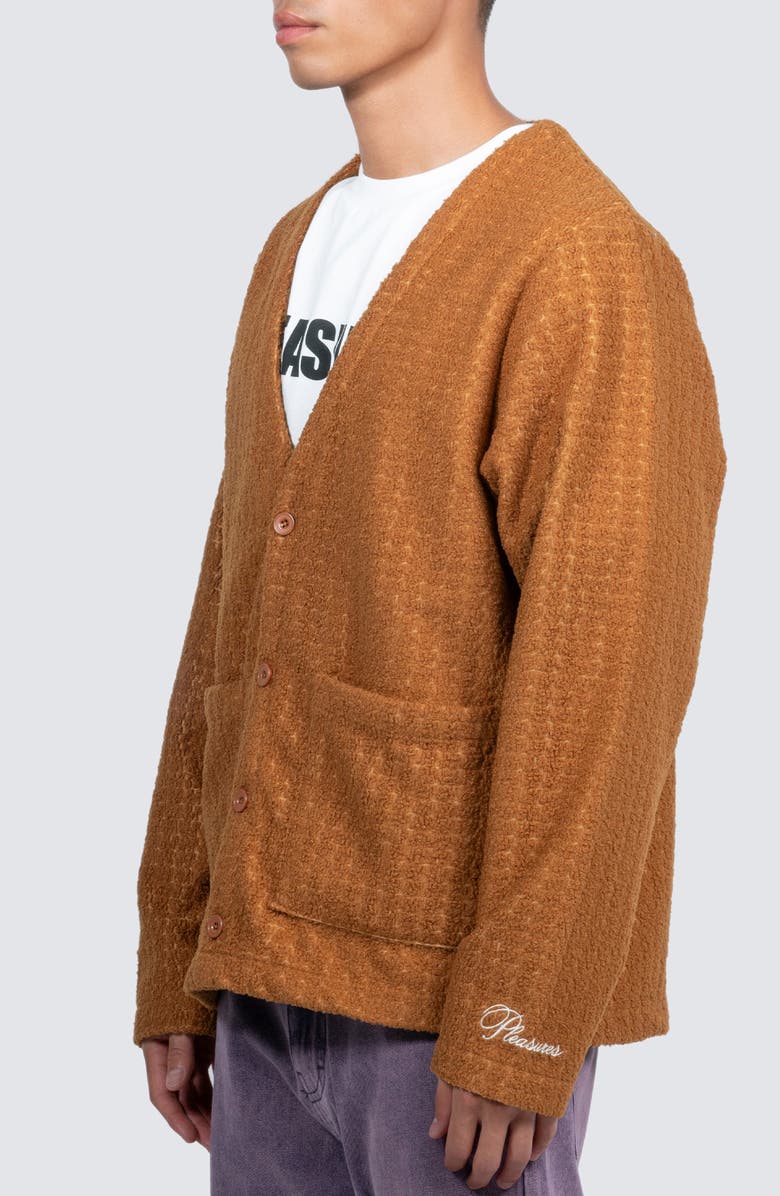 PLEASURES Boredom V-Neck Cardigan, Alternate, color, 