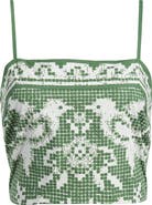 Cleobella Juniper Print Cotton Poplin Crop Top