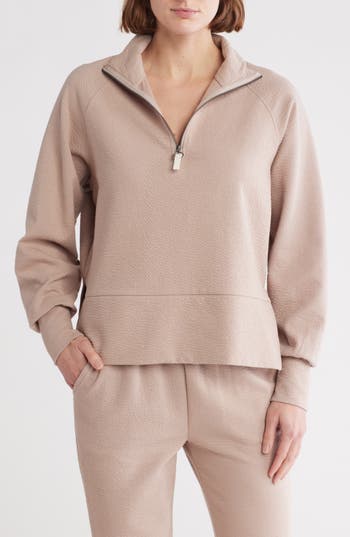 Balance Collection Tessa Quarter Zip Pullover In Goat