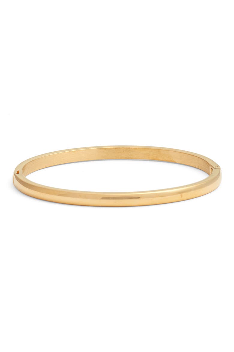 Polished Simple Bangle Bracelet, Main, color, GOLD