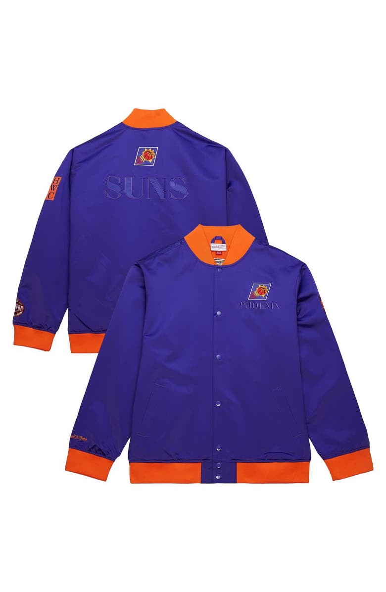 Mitchell & Ness Men's Mitchell & Ness Purple Phoenix Suns Hardwood Classics Team OG 3.0 Lightweight Satin Full-Snap Jacket, Alternate, color, Purple